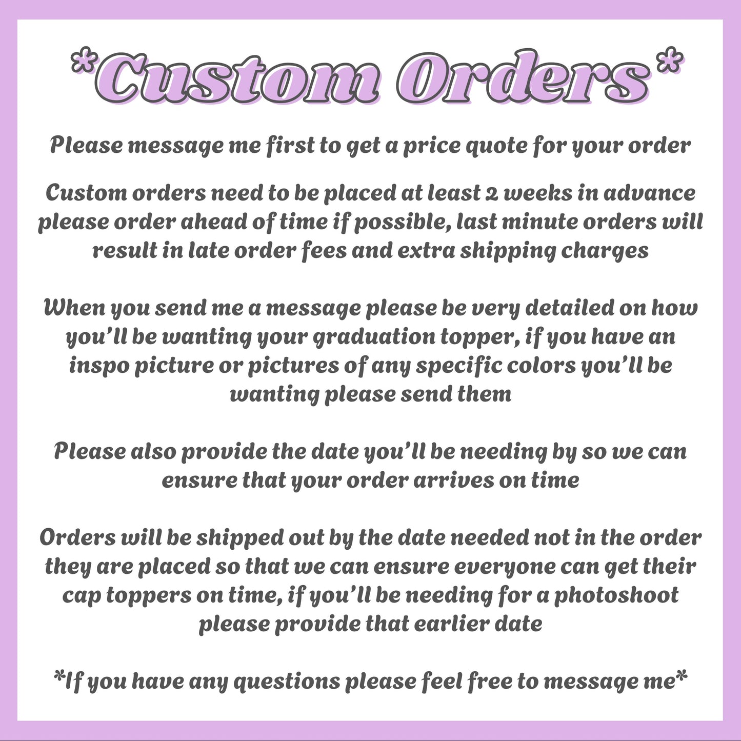 Custom Graduation Cap Topper