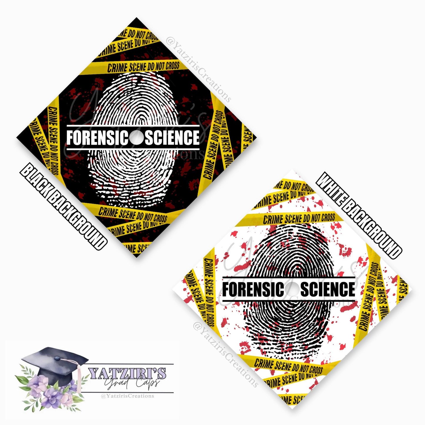 Forensic Science Printed Graduation Cap Topper