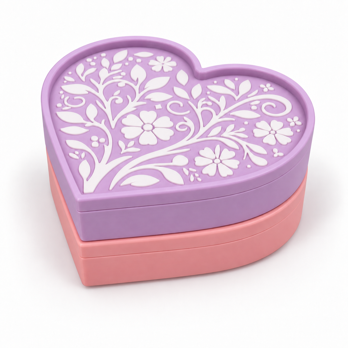 Heart Shaped Rhinestone Tray Double Sided