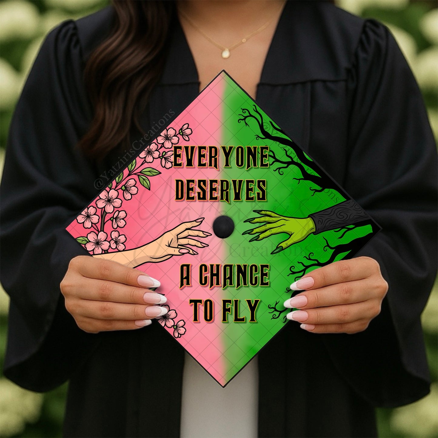 Wicked Printed Graduation Cap Topper