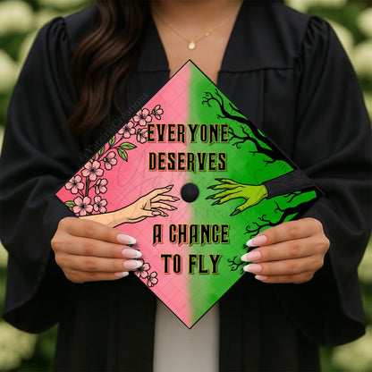 Wicked Printed Graduation Cap Topper