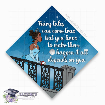 Wishing Star Printed Graduation Cap Topper