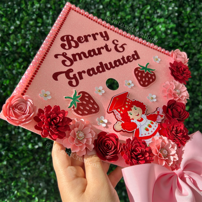 Strawberry Shortcake Graduation Cap Topper