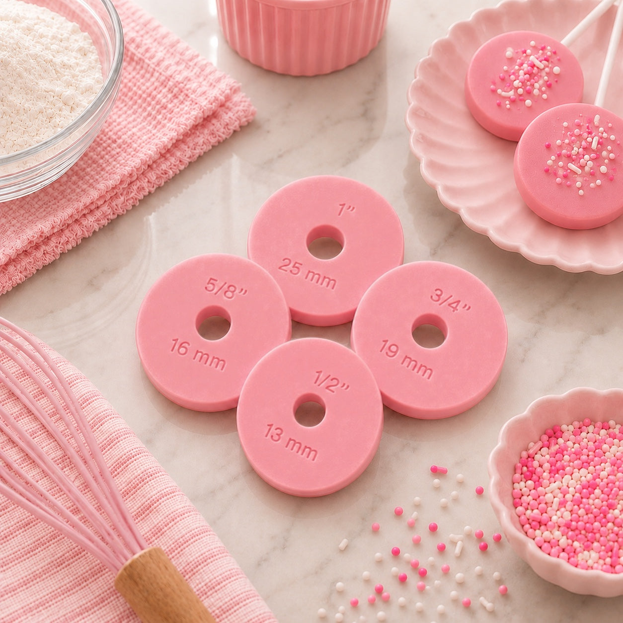 Cake Pop Rolling Pin Guides