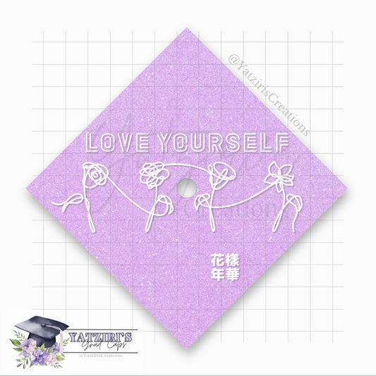 BTS Love Yourself Printed Graduation Cap Topper
