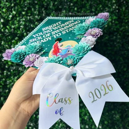 Mermaid Graduation Cap Topper