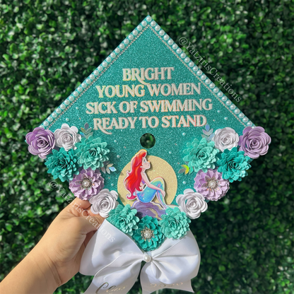 Mermaid Graduation Cap Topper